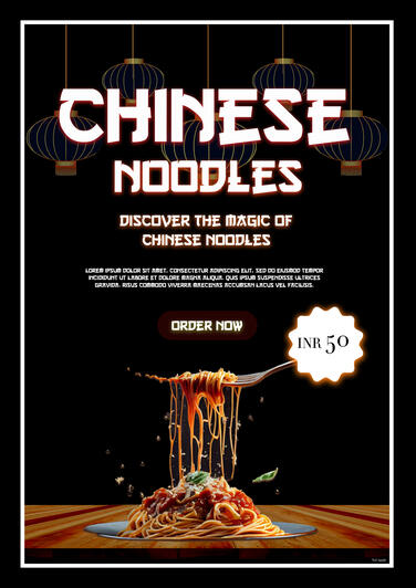 Chinese Noodles Poster